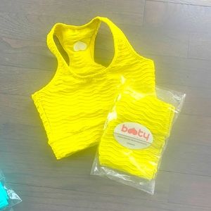 Kids Booty by Brabants bike shorts and top size 4-8 (kids) in color- Pistachio.